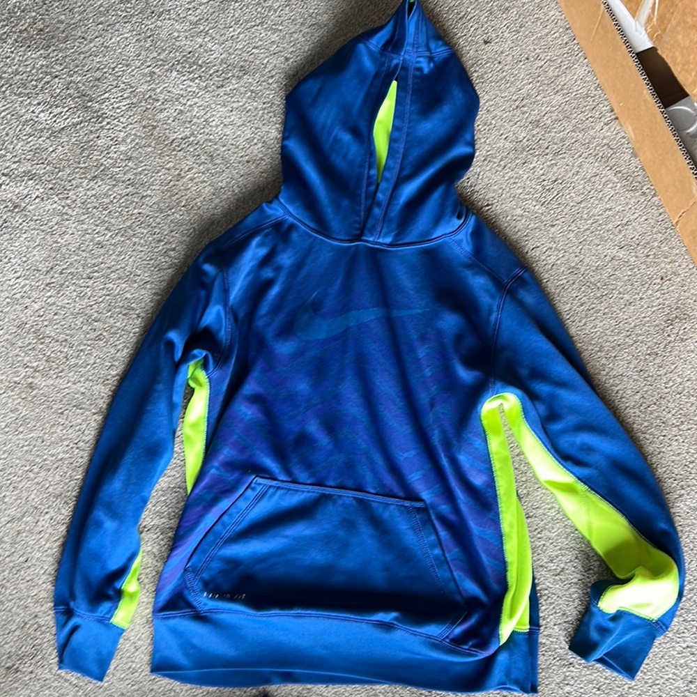 Boys, two sweatshirts size youth XL. One Nike one under armor.